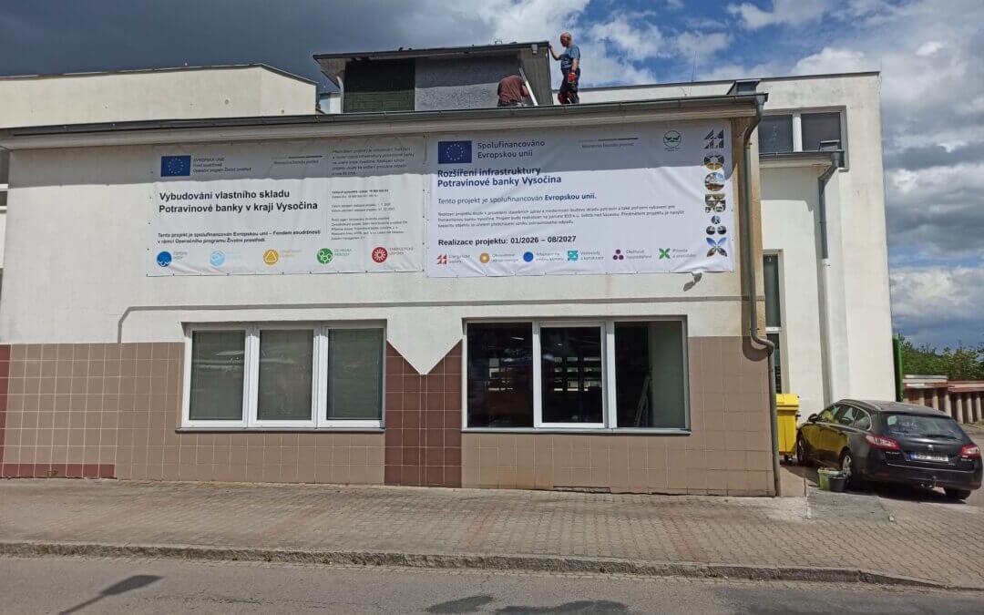 Projekt Rozšíření infrastruktury Potravinové banky Vysočina – Rozhodnutí o poskytnutí dotace